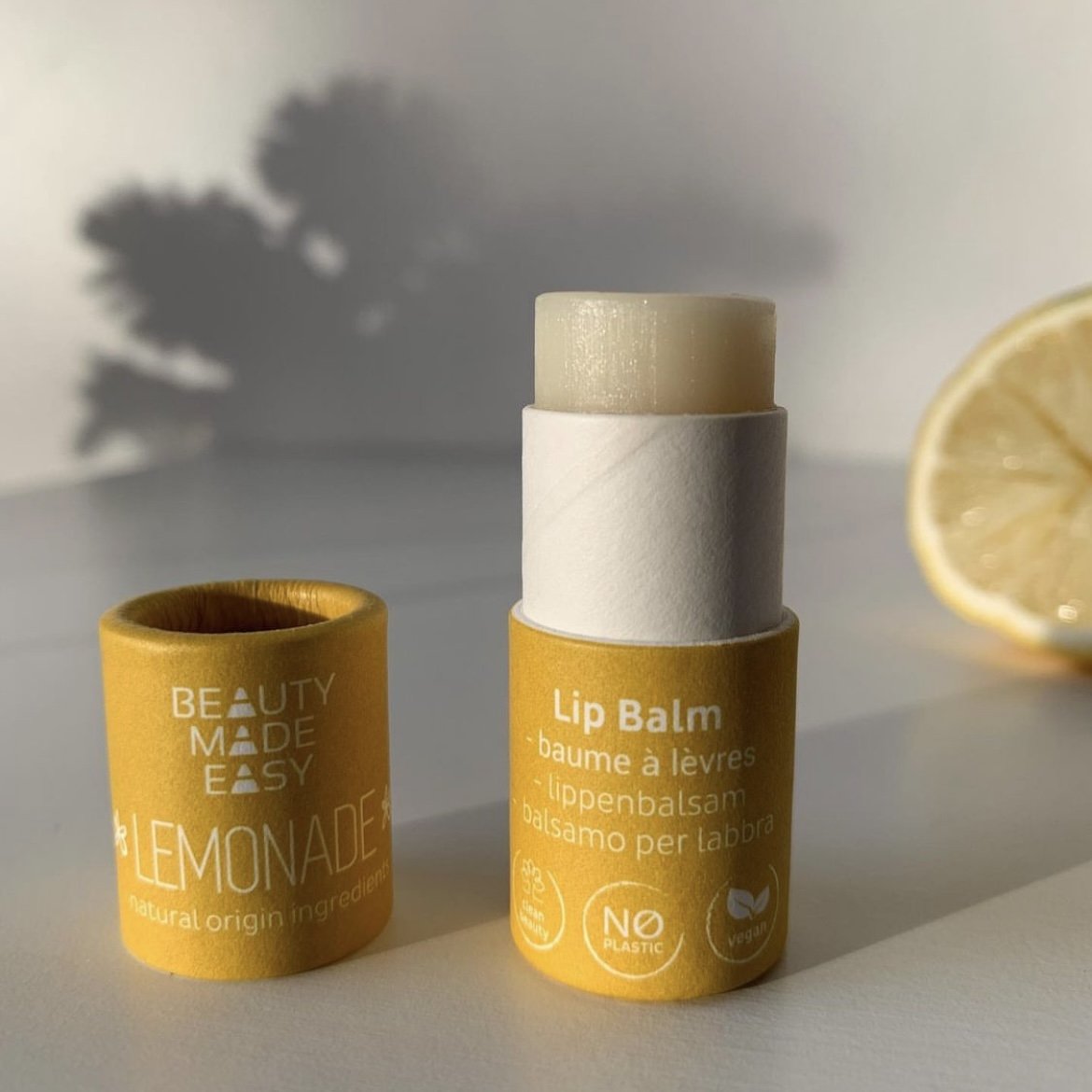 Biodegradable White Kraft Cardboard Deodorant Push Up Paper Tube Packaging For Lip Balm Container
