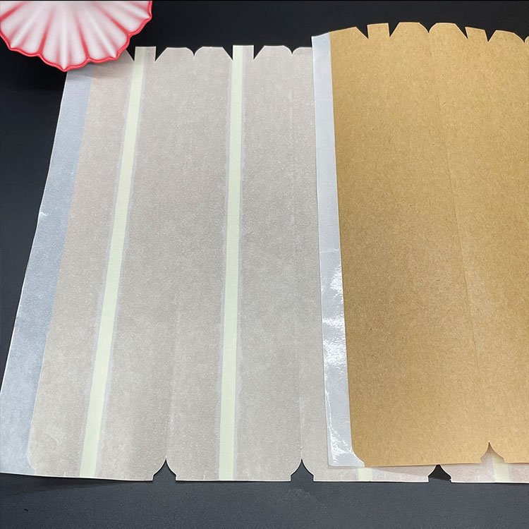 Hight quality brown self adhesive kraft paper tape with easy tear handle for carton