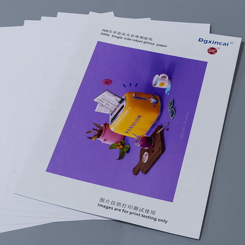 China 80gsm 120gsm 140gms 200gms A3 A4 A5 Sheet Glossy Instant Single Side Photo Paper