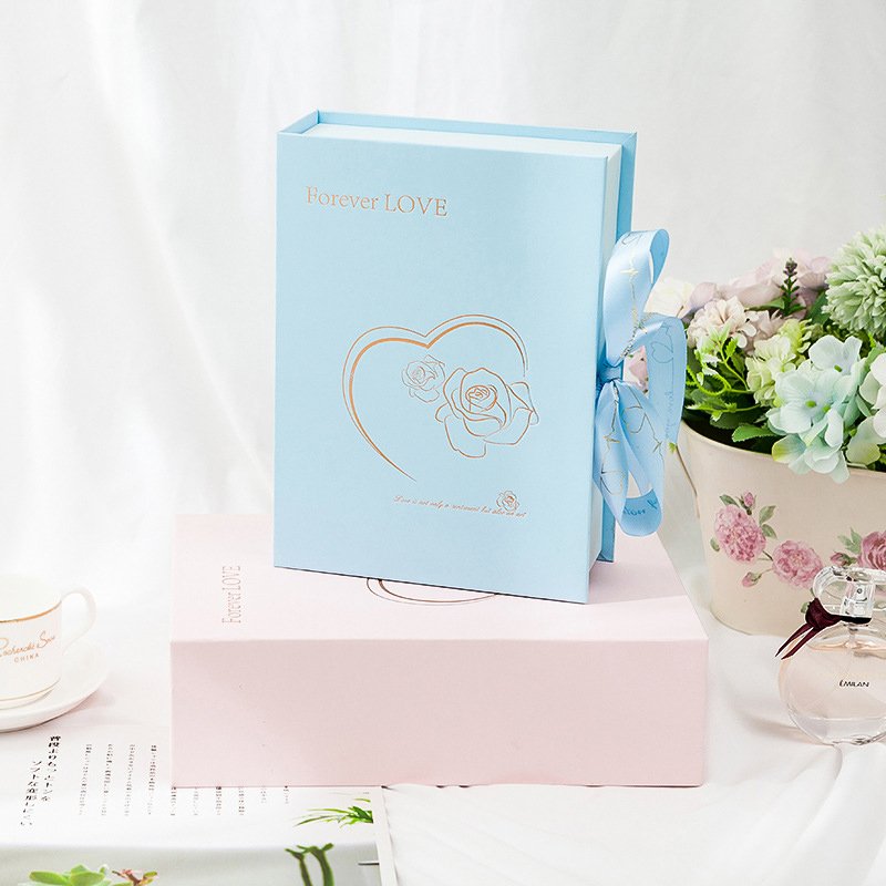 Gift box present packaging paper boxes with bowknot