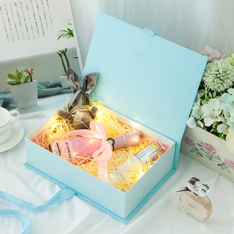 Gift box present packaging paper boxes with bowknot