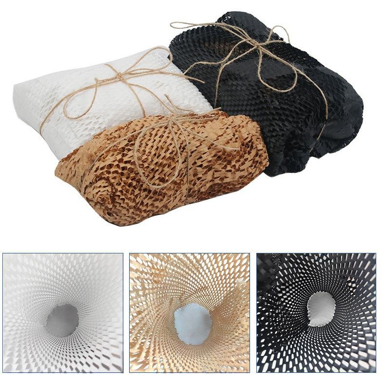 Eco-Friendly Honeycomb Packaging Paper Cushioning Kraft Paper Wrap Roll Parcel Art Craft Materials Packaging Paper