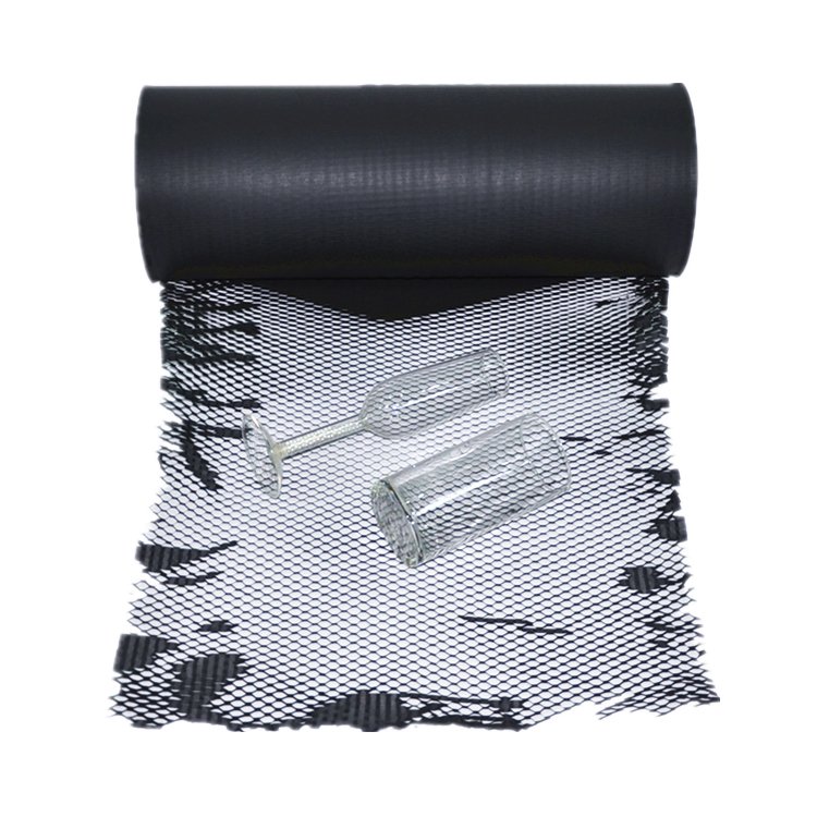 Wholesale Quality Wrapping Paper Roll Black Honeycomb Crepe Cushion Paper