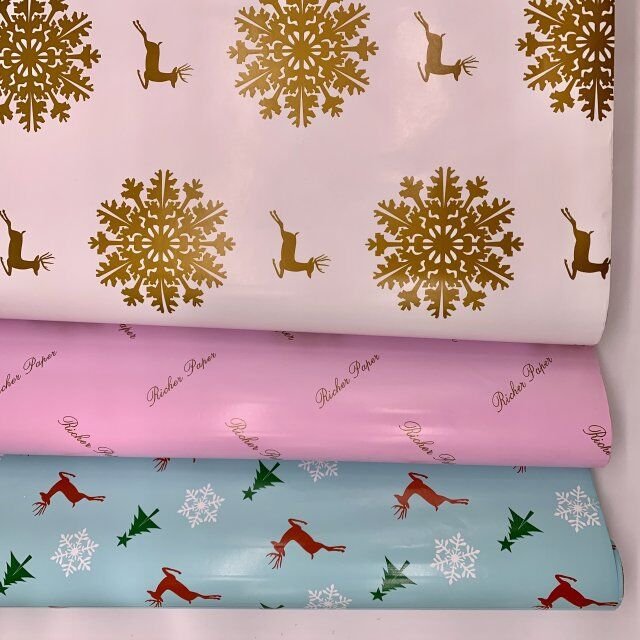 OEM Design Printing Coated Paper Factory Wholesale Wrapping Paper Art Paper