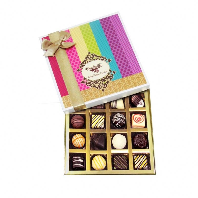 Wholesale High Quality Custom Packaging Sweet Box Chocolate Paper Gift Box Cardboard Sweet Packaging Present Box