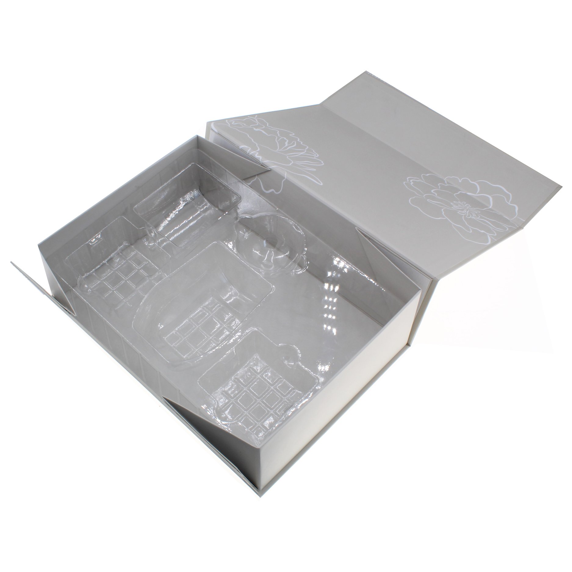 Free Design Custom White Cosmetic Foldable Magnet Cardboard Magnetic Closure Eco Friendly Gift Box Packaging Paper With Logo