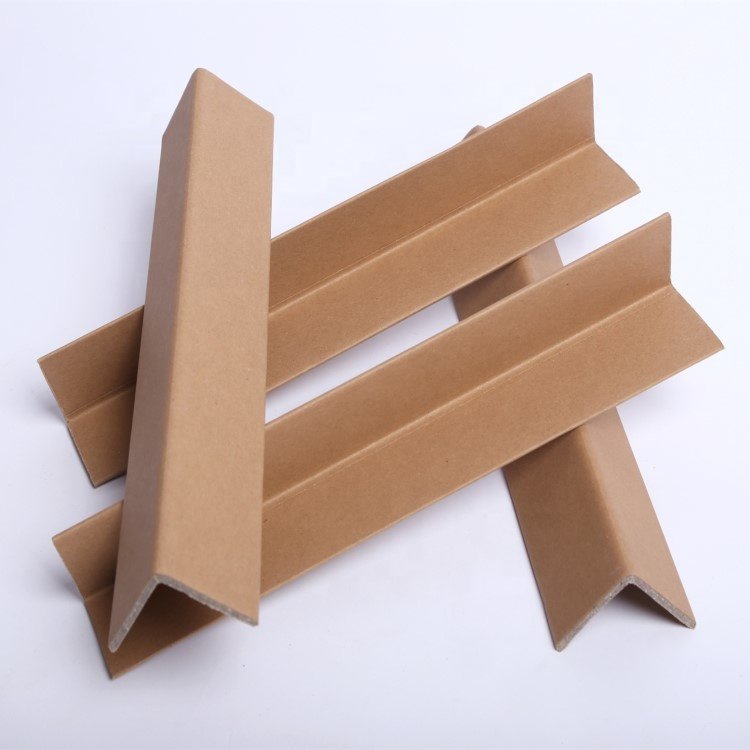 Heavy Duty Kraft L Shape Cardboard Packaging Corners Protectors Paper Angel Board Cirlce/Coil V Shape Pallet Edge Protectors