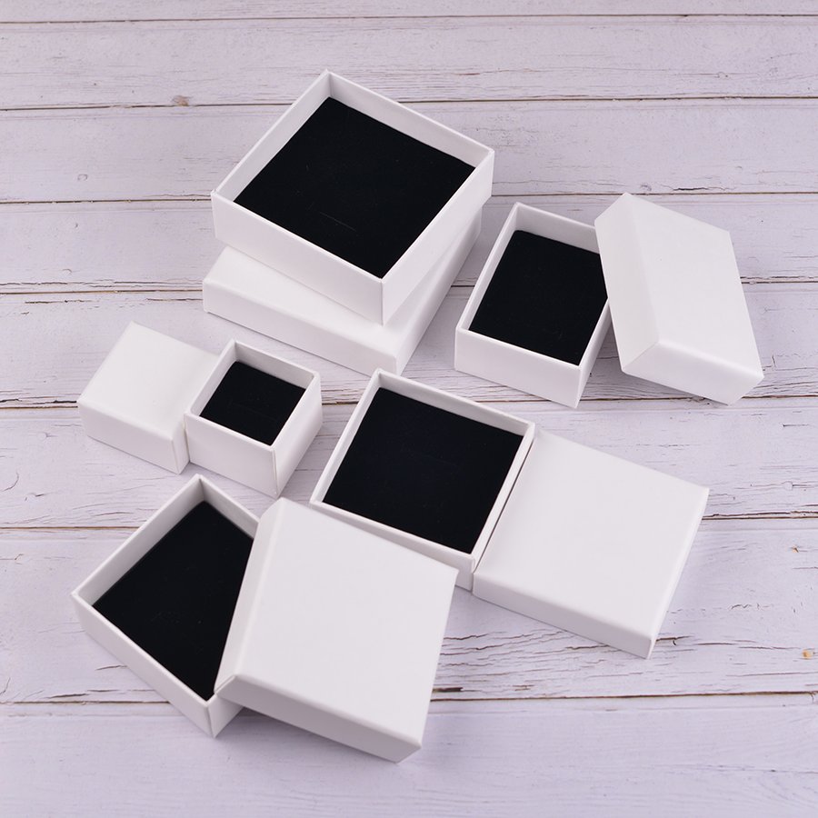 Custom High Quality Boite Cadeau Bijoux Small Recycled Cardboard Necklace Packaging Rose Gold Drawer Jewelry Ring Boxes