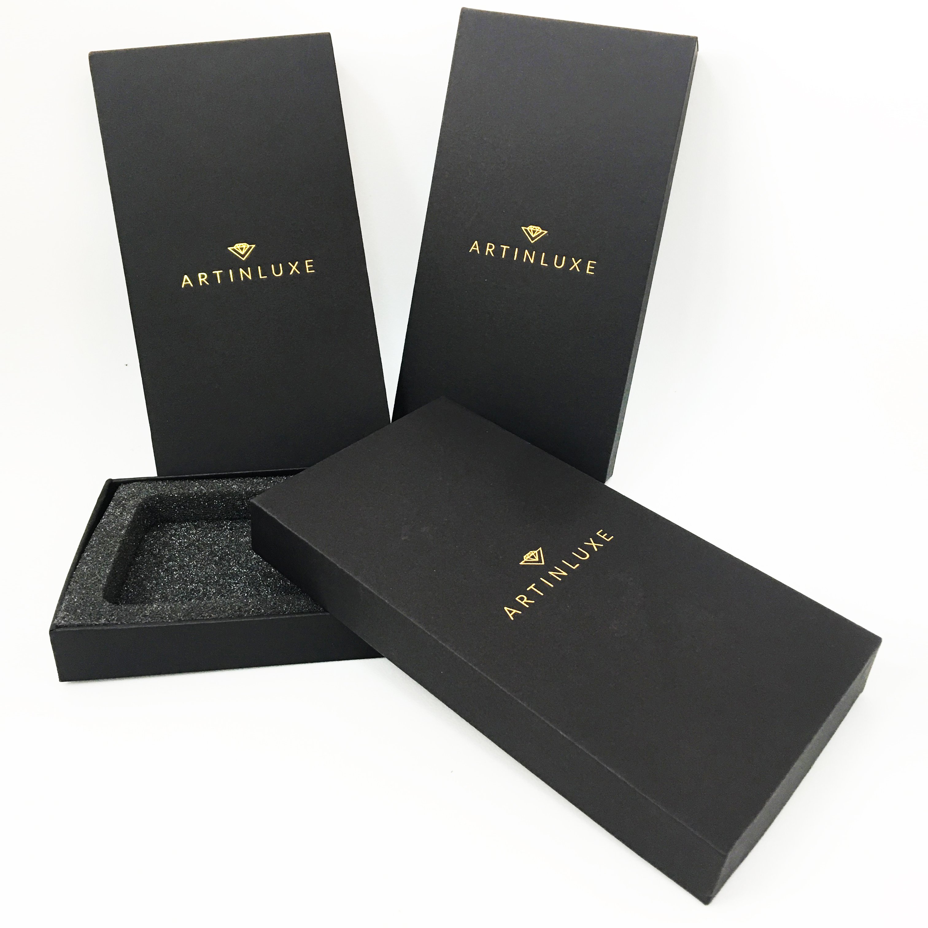 Custom High Quality Boite Cadeau Bijoux Small Recycled Cardboard Necklace Packaging Rose Gold Drawer Jewelry Ring Boxes