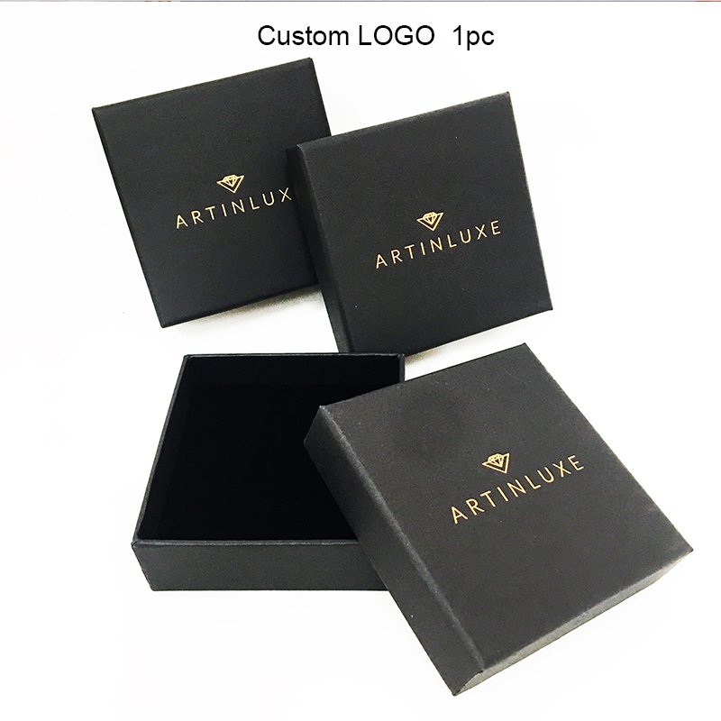 Custom High Quality Boite Cadeau Bijoux Small Recycled Cardboard Necklace Packaging Rose Gold Drawer Jewelry Ring Boxes