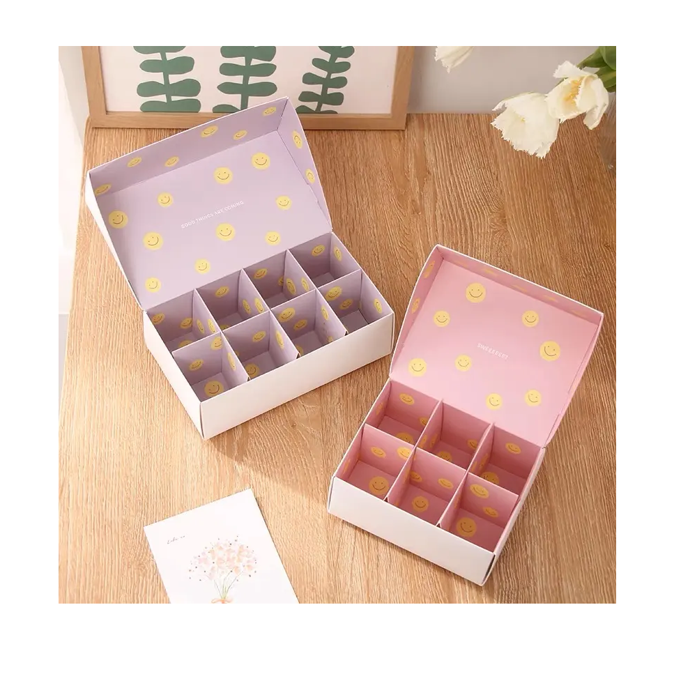 Customised Kraft Paper Disposable Cake Slotted Boxes Cardboard Material Matt Lamination Pastries Art Paper Matt Customisable
