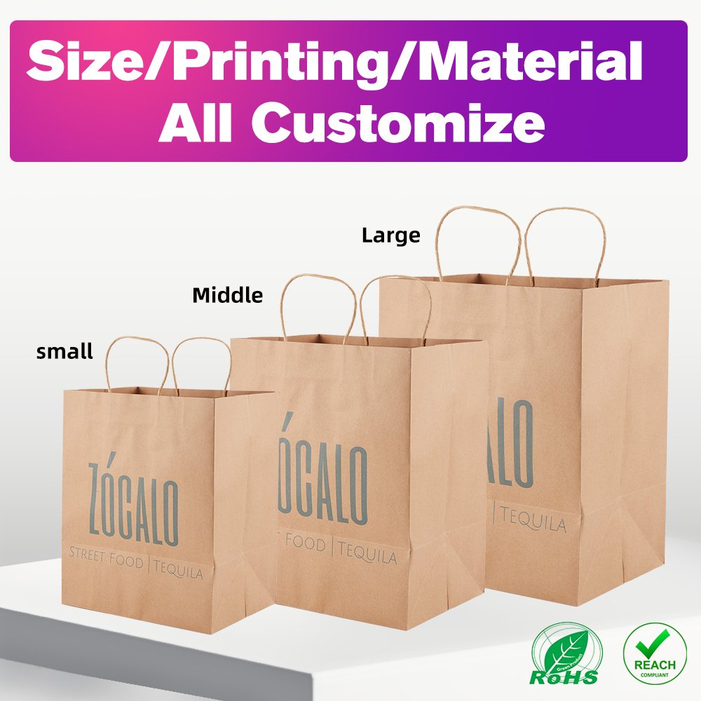 Factory Sale Kraft packaging Bag Eco-friendly Recycled Kraft paper Bag Sona Package OEM Customized Kraft Bag Printing