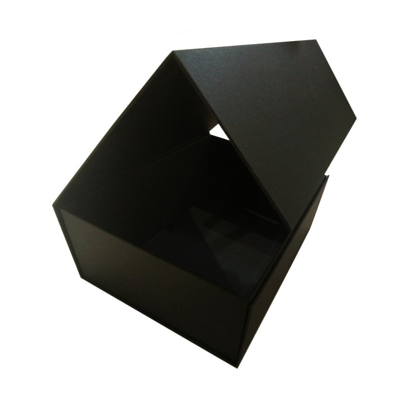 Eco friendly Logo designer Cardboard Packaging Magnetic Closure custom Black shoe Foldable magnetic Paper Gift Box with logo