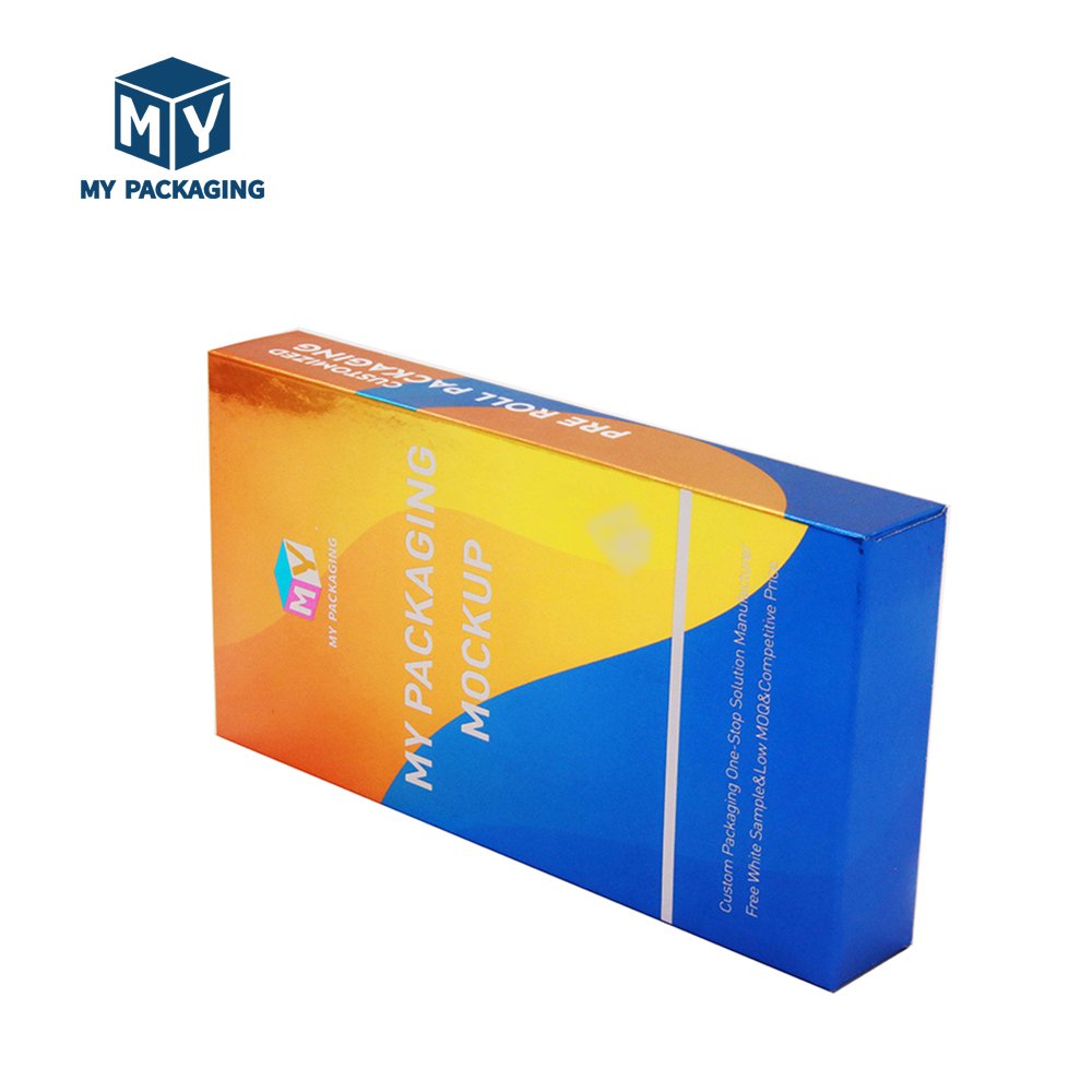 Custom Logo Black Cigarette case Color Roll Box Packaging Drawer Tube Boxes Child Resistant Pre Glass Packaging paper box