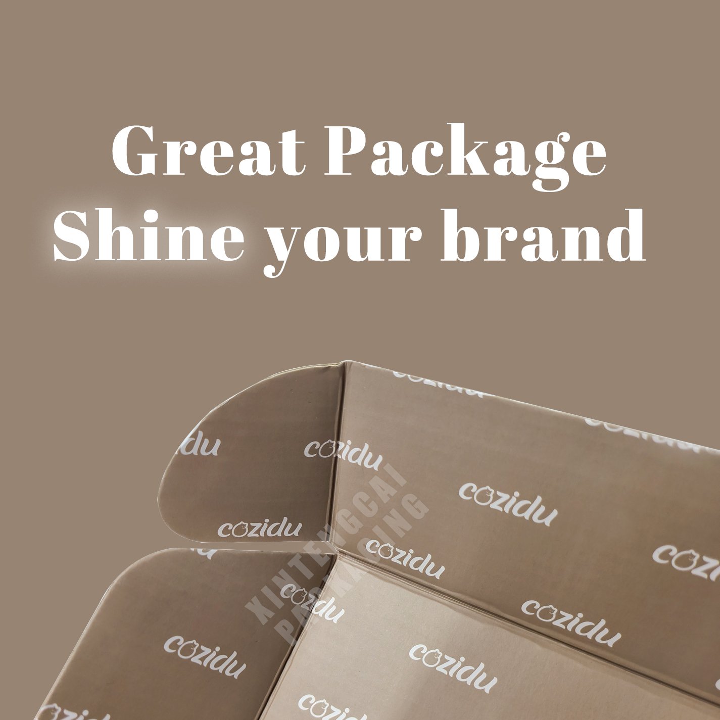 High Quality Custom Logo Skincare Die-cut Corrugated Box Mailer Eco friendly Shipping Packaging Boxes with Window for Makeup Set