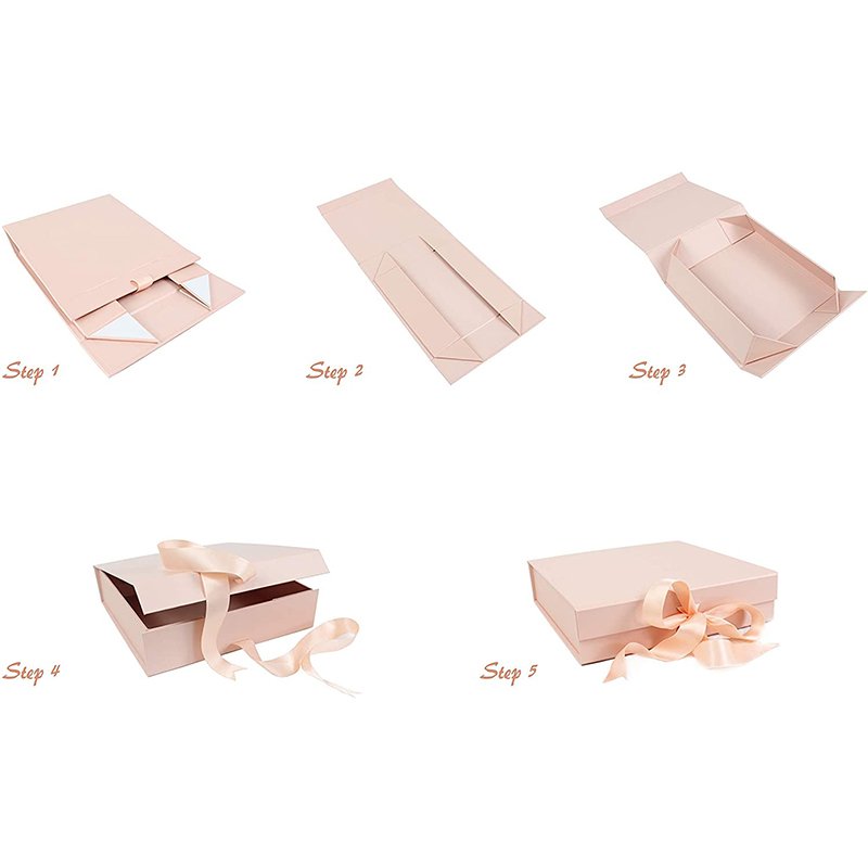 High Quality Cardboard Gift Packaging Large Pink Paper Tube Luxury Flower Box/white book shape rigid cardboard gift paper boxes