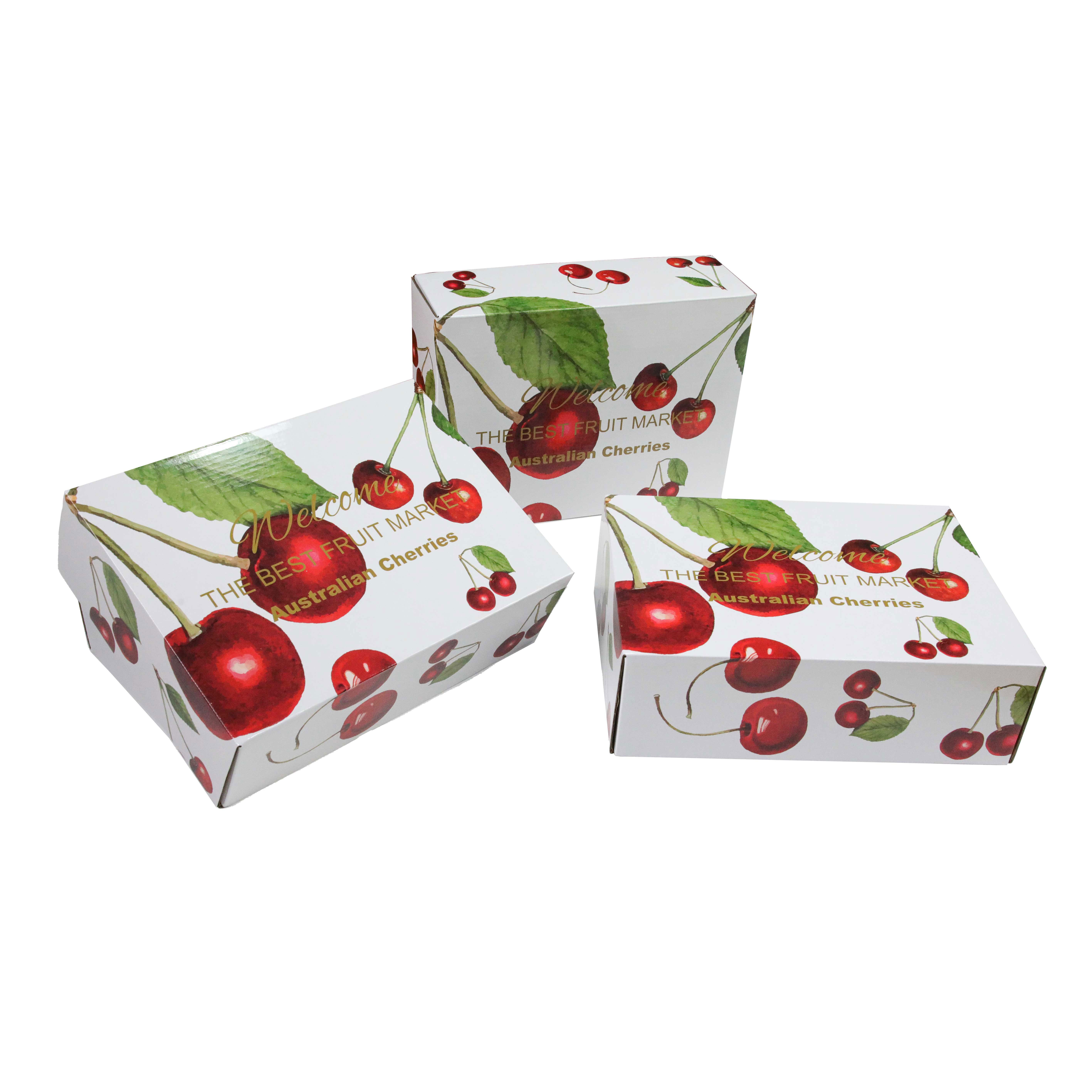 Custom Printed Corrugated Packaging Paper Box For Fruits And Vegetables Packaging