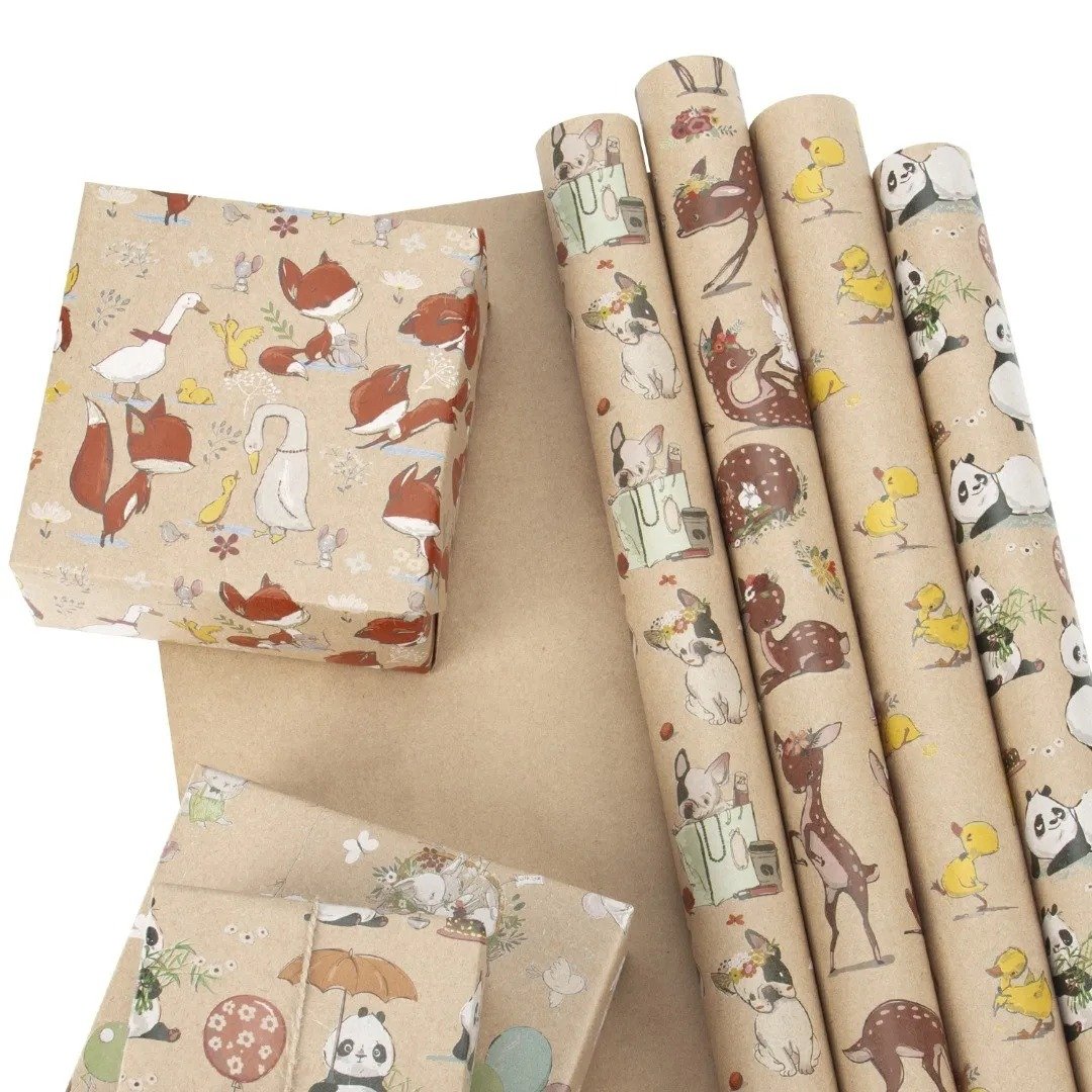 Packaging Tissue Paper Gift Wrapping Paper Brown Roll Kraft Paper Roll