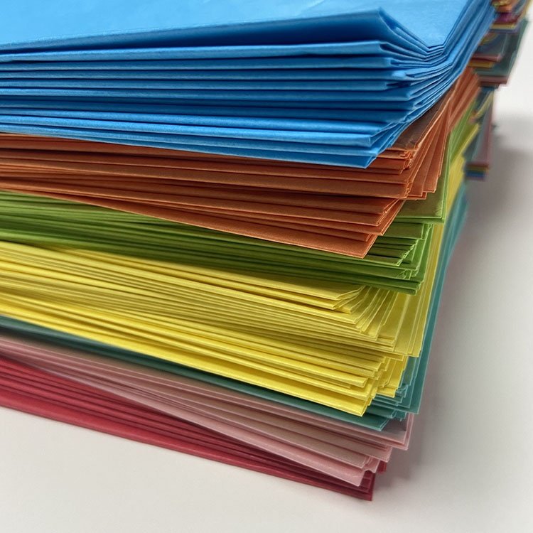 High Quality Colorful Wrapping Printed Suppliers Hard Color Tissue Paper