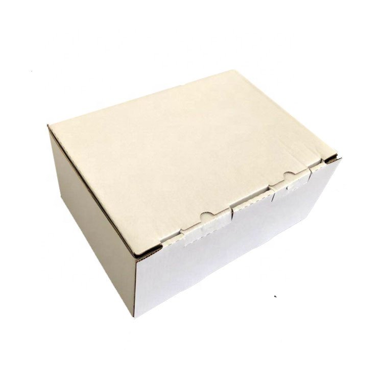 Customized Folding White Kraft Corrugated Carton Packaging Box Corrugated Board Customized Logo Aircraft Box Craft Shoe Box
