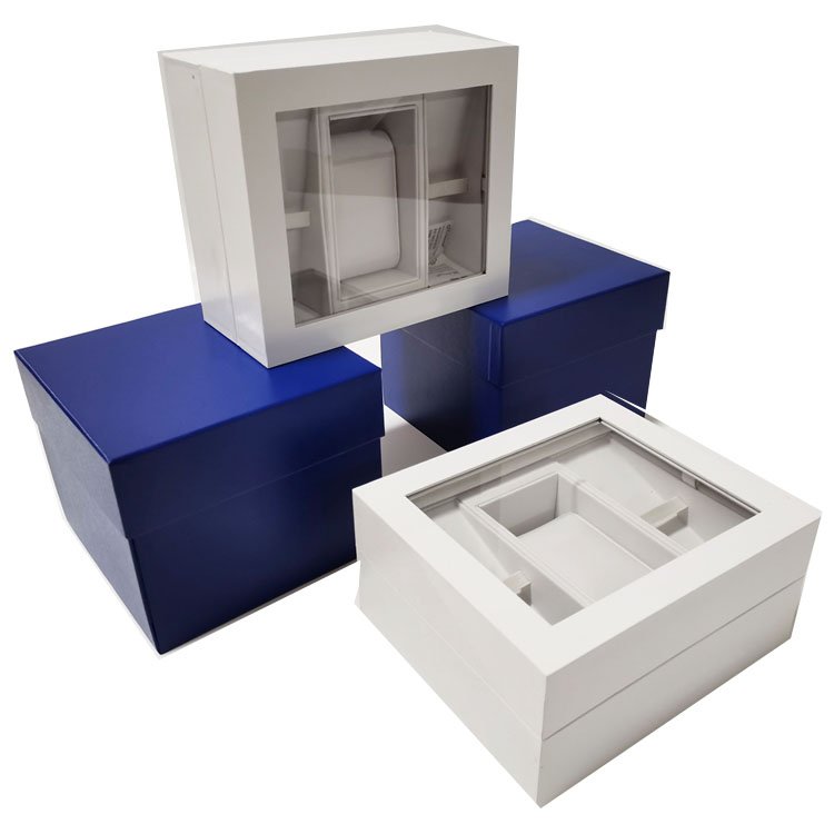 Valentine Luxury Window Preserved Rose Soap Flower Box Paper Packaging Flower Gift Box