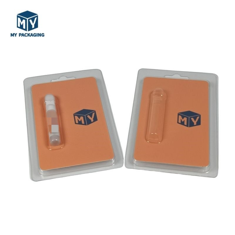 OEM Supplier Custom Double Printed Pre Clamshell Slide Blister Packing Plastic Roll Tray Blister Insert Card Packaging Box