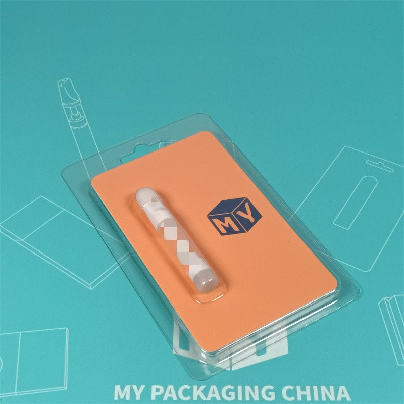 OEM Supplier Custom Double Printed Pre Clamshell Slide Blister Packing Plastic Roll Tray Blister Insert Card Packaging Box