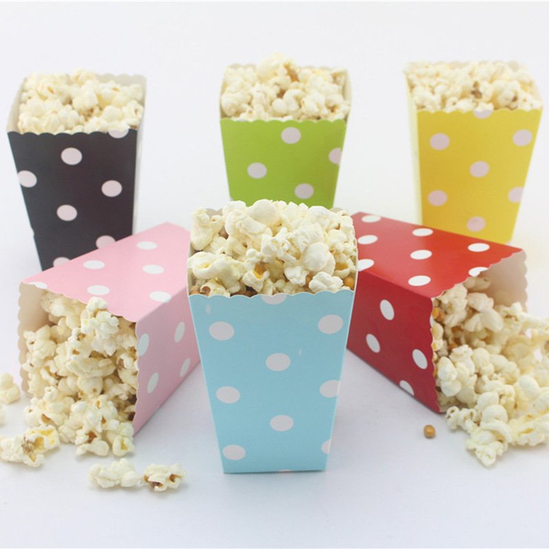 Custom Logo Printed Wholesale Cheap Top Quality Food Grade Popcorn Bucket Packaging Paper Box