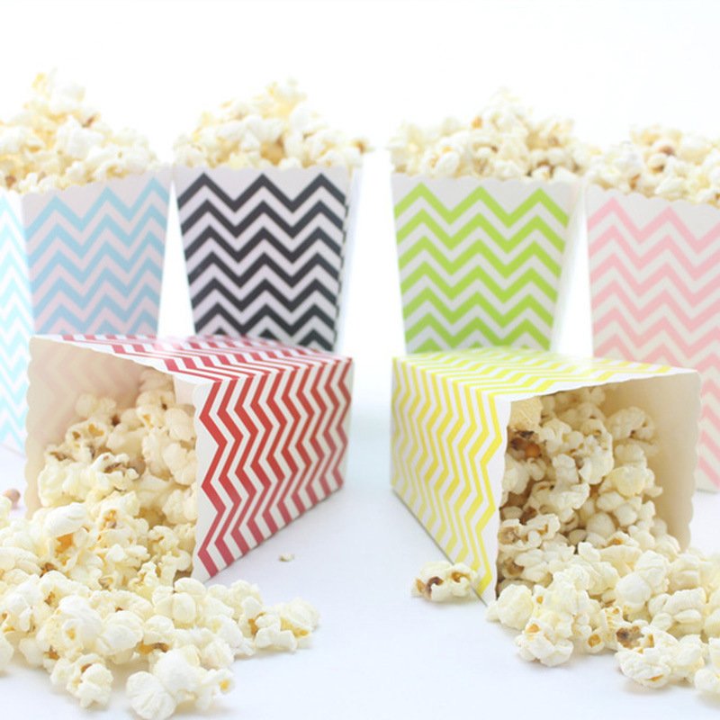 Custom Logo Printed Wholesale Cheap Top Quality Food Grade Popcorn Bucket Packaging Paper Box