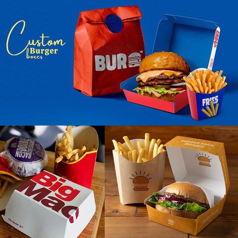 Custom Disposable Roast Chicken Burger Fries Packaging Fast Food Paper Box Takeaway Korean Fried Chicken Nugget Packaging Boxes