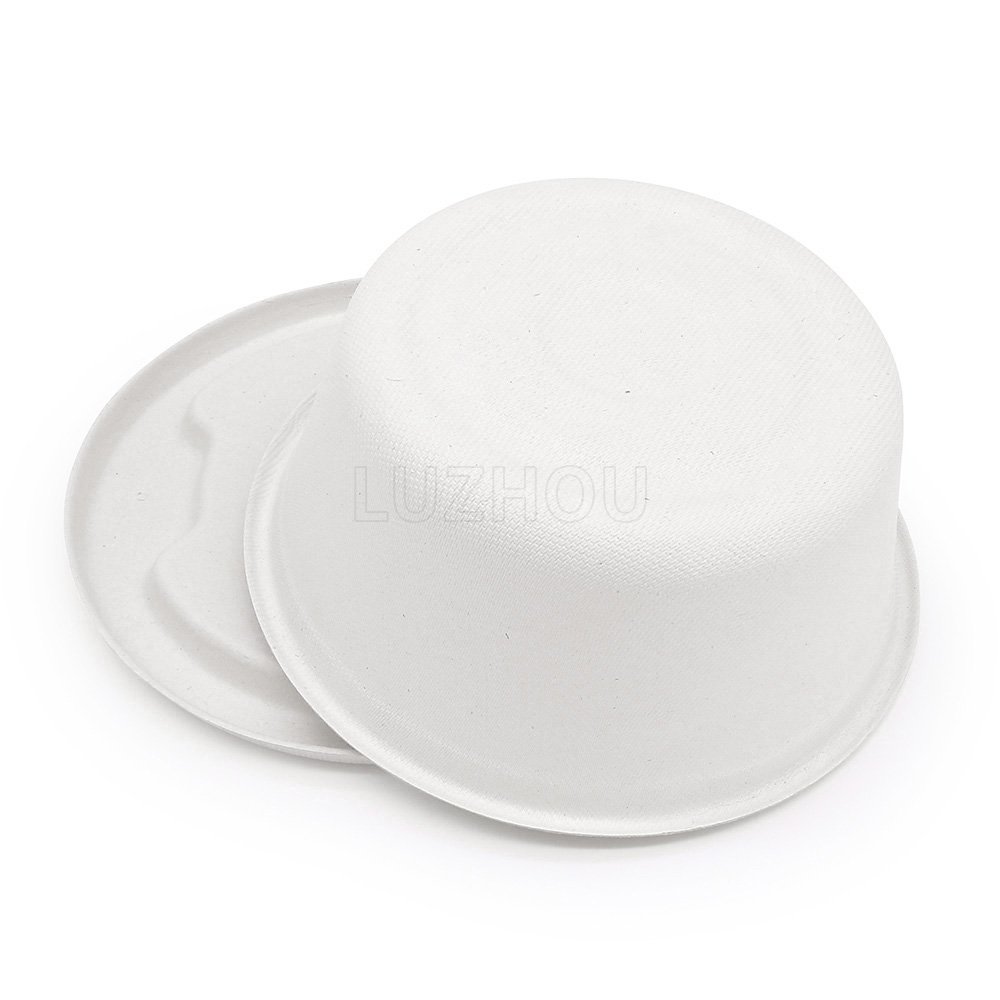 1250ml Microwavable Greaseproof Disposable Take Out Container Biodegradable Fast Food Packaging Paper Sealing Boxes