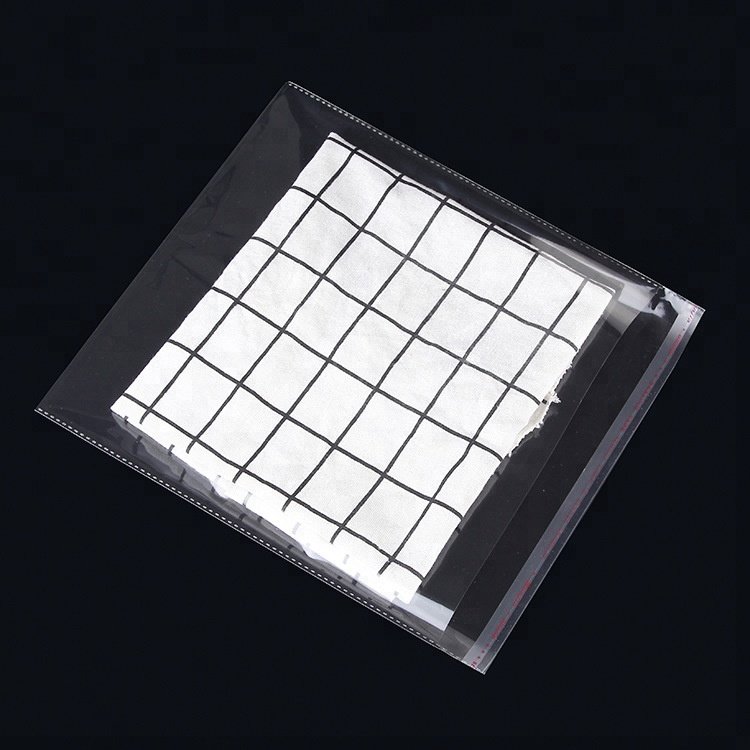 Clear OPP plastic packaging bag, good quality self adhesive garment clothes plastic packaging bag