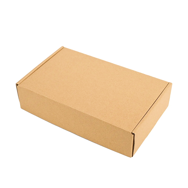 Customized high-quality shipping packaging paper box brown corrugated kraft paper clothing shoes socks packaging paper box