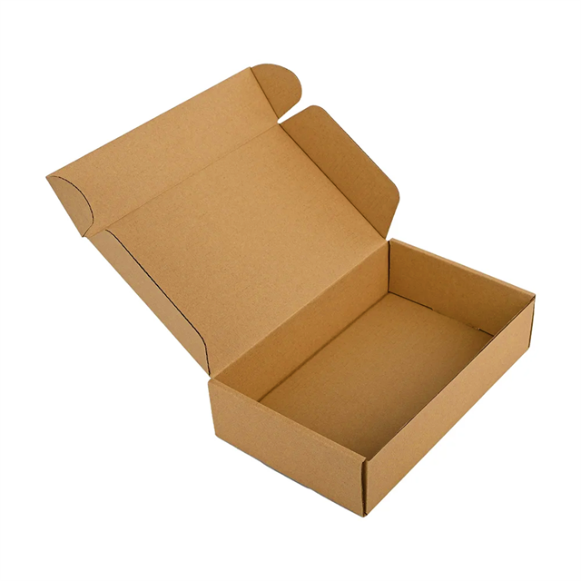 Customized high-quality shipping packaging paper box brown corrugated kraft paper clothing shoes socks packaging paper box