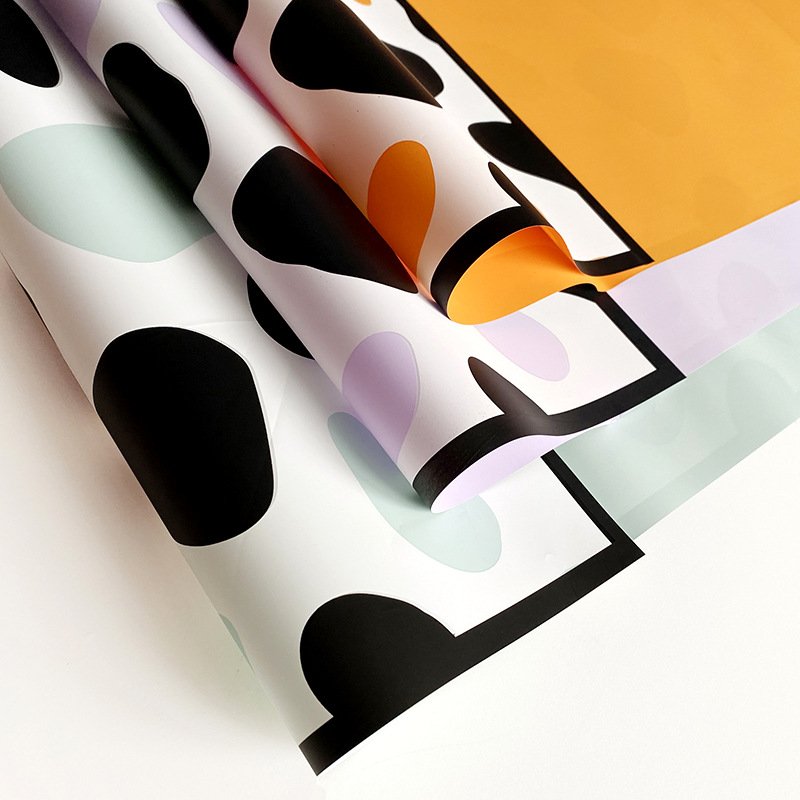 Factory Custom Waterproof Floral Bouquet Wrapping Paper with Pattern Florist Supplies Packaging Paper for Flower Wraps