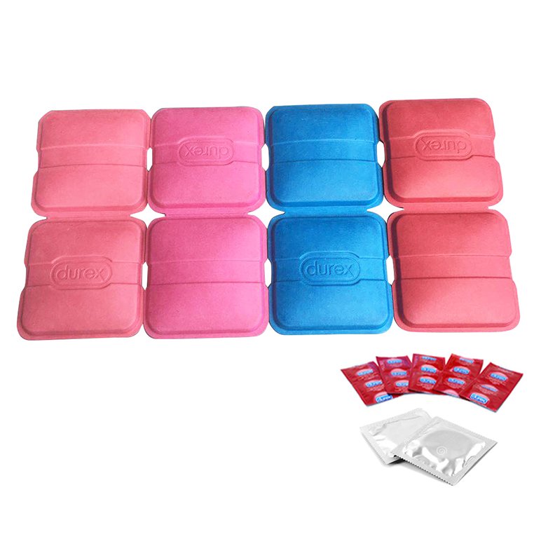 Custom Printing Colorful Condom Box Gift Box Packaging Wholesale Gift Packaging Box Portable Small Size Pulp Paper Customized