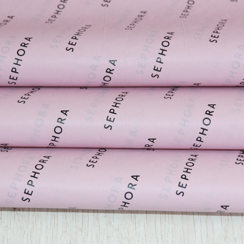 Custom Printed Foil Logo 17G Tissue Gift Paper Wrapping Paper, Customised Clothing Shoes Packaging Tissue Paper