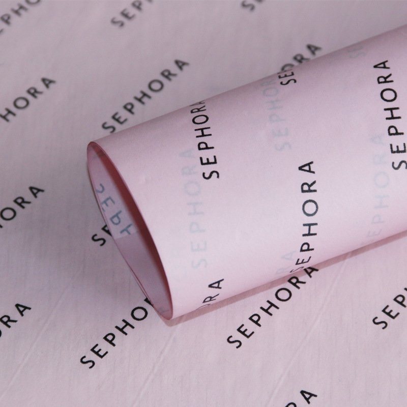 Custom Printed Foil Logo 17G Tissue Gift Paper Wrapping Paper, Customised Clothing Shoes Packaging Tissue Paper
