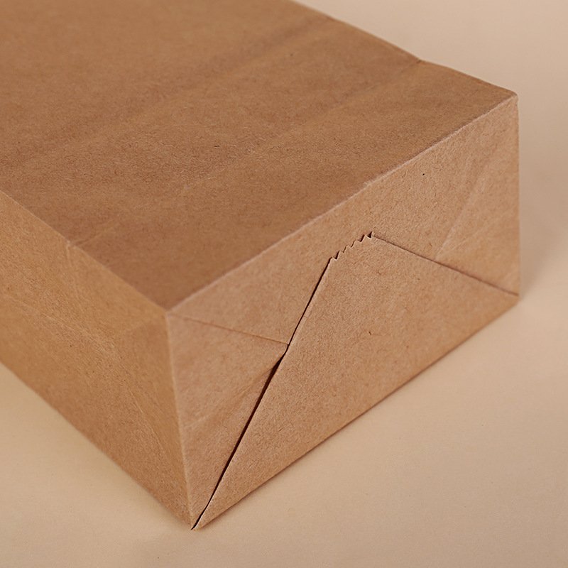 100pcs Kraft Paper Bag Gift Bags Packaging Food Cookie Bread Seen Snacks Baking Takeaway Bags