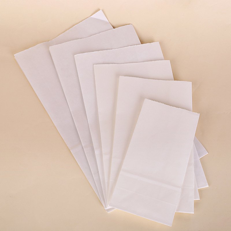 100pcs Kraft Paper Bag Gift Bags Packaging Food Cookie Bread Seen Snacks Baking Takeaway Bags