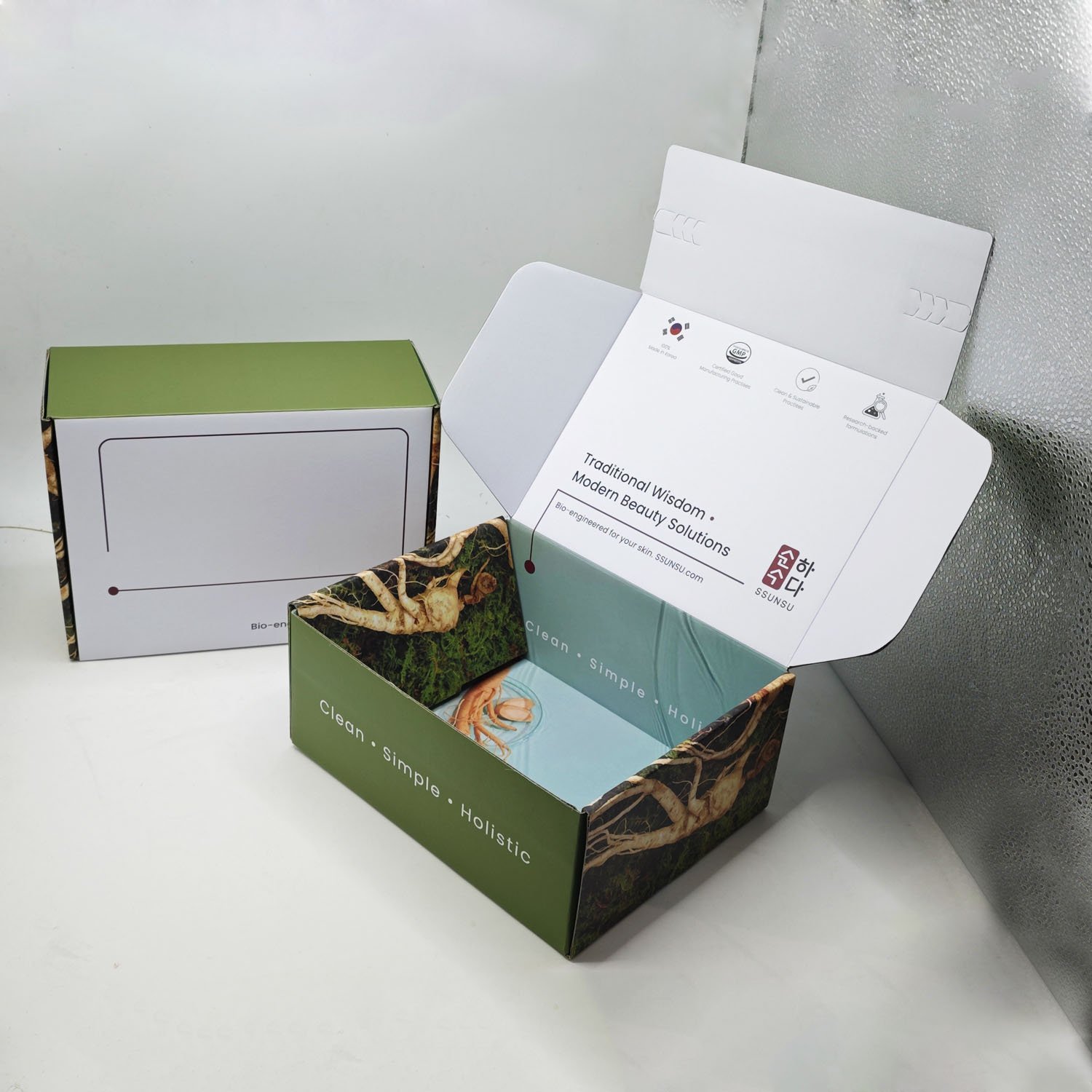 Eco-friendly custom tear-off strip express shipping box clothing packaging paper boxes