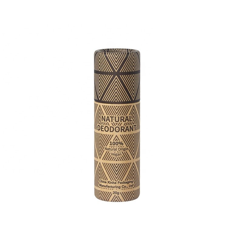 natural deodorant aluminum free push up solid perfume stick deodorant aluminum container cardboard paper tube packaging