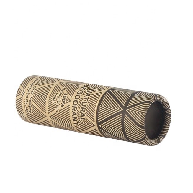 natural deodorant aluminum free push up solid perfume stick deodorant aluminum container cardboard paper tube packaging