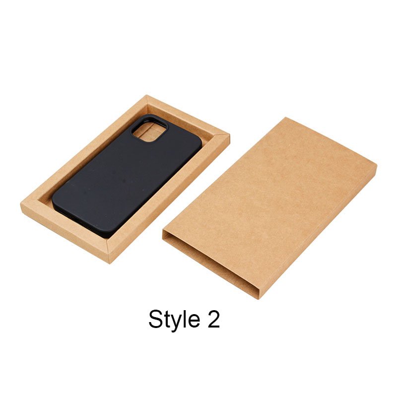 Custom Logo Printed Eco-friendly Recyclable Kraft Mobile Phone Case Box Packaging