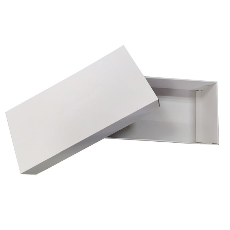 Wholesale Custom Recycling Ordinary White Paper Board Gift Packaging Box with Lid Upper and Lower Lid Transport Box