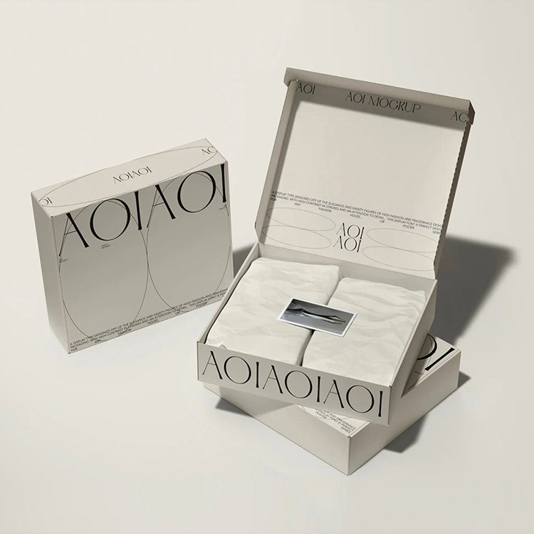 Custom Printed Corrugated Mailer Shipping Boxes Biodegradable packaging paper Boxes For Candles Jewellery