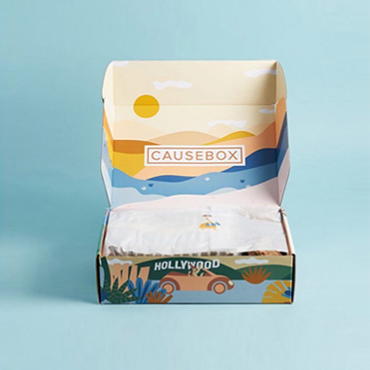 Custom Printed Corrugated Mailer Shipping Boxes Biodegradable packaging paper Boxes For Candles Jewellery