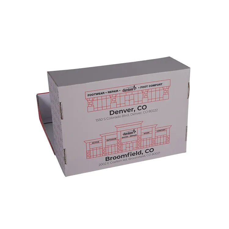 OEM/ODM customize shoes corrugated packaging paper case storage shipping boxes shoe paper boxes with custom logo