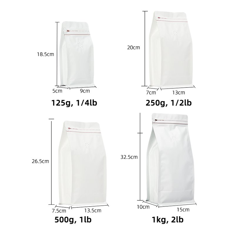 Coffee Bags Custom Printed Matte Portable 500g 1000g Smell Proof Stand Up Coffee Bag Pouches Flexible Packaging