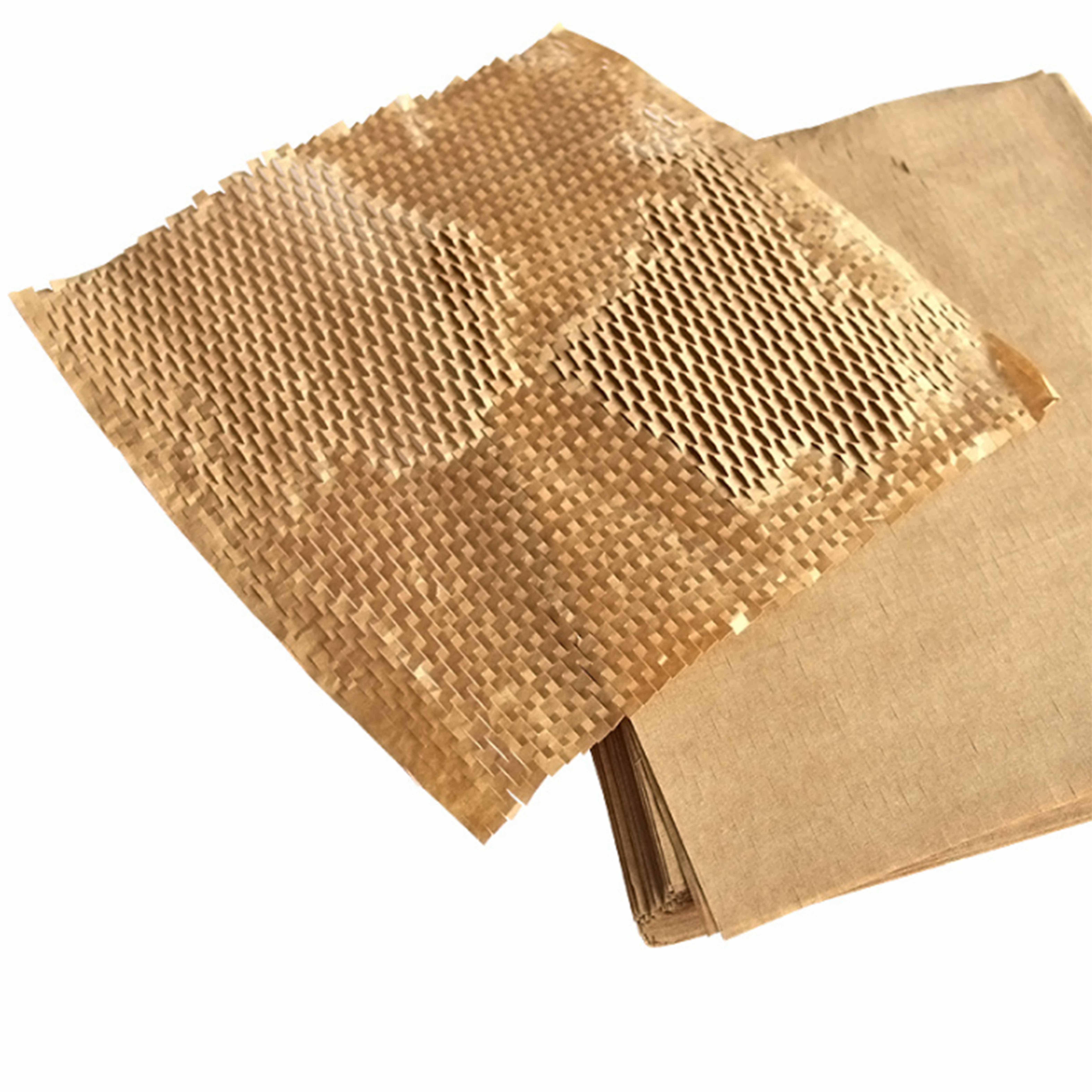 Biopoly 100% Recyclable Protective Wrapping Filling Buffer Packaging Honeycomb Cushion Paper Honeycomb Packaging Paper